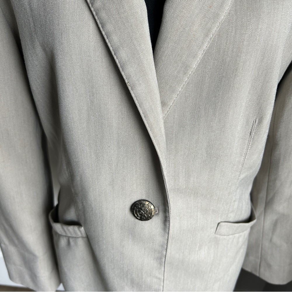 Calvin Klein Cream Blazer for Women - Picture 4 of 6